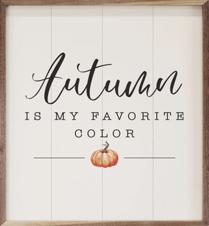 Autumn Is My Favorite Color Pumpkin White